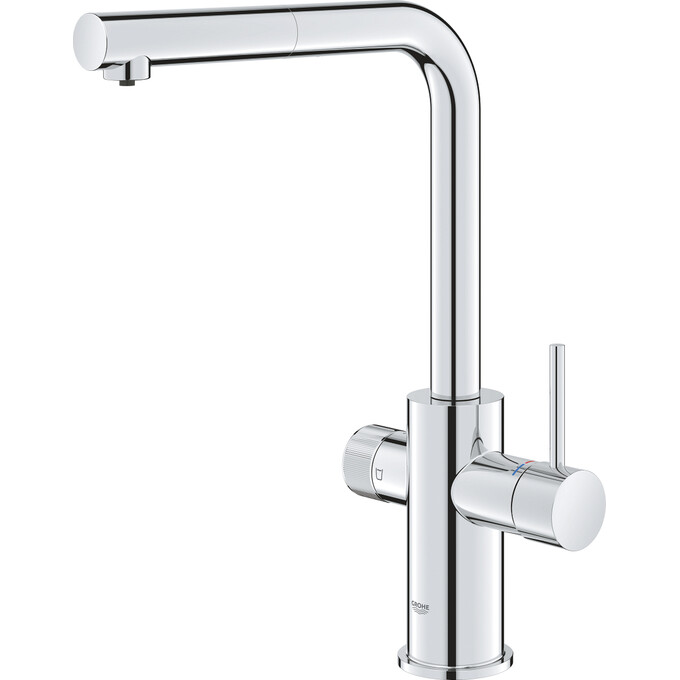 Смеситель для кухни Grohe Blue Pure Minta 30590000 (с выдвижной лейкой и подключением питьевой воды), Цвет производителя: хром, фото 5
