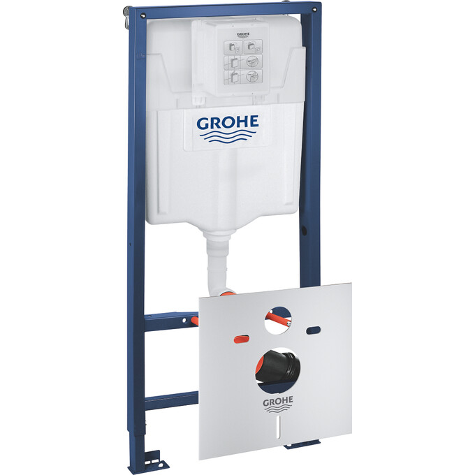 Инсталляция для унитаза 5 в 1 Grohe Rapid Sl Fresh 39449000 (с клавишей смыва, прокладкой и креплением к стене), фото 3