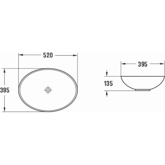 Умывальник Volle Piedra 1301.005231 (52x39 см, светлый мрамор, чаша), Цвет производителя: светлый мрамор, фото 2