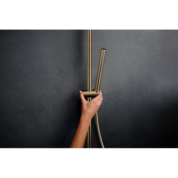 Душевая система с термостатом Hansgrohe Pulsify S Puro Brushed Bronze 24222140 (брашированная бронза), Цвет производителя: брашированная бронза, фото 5