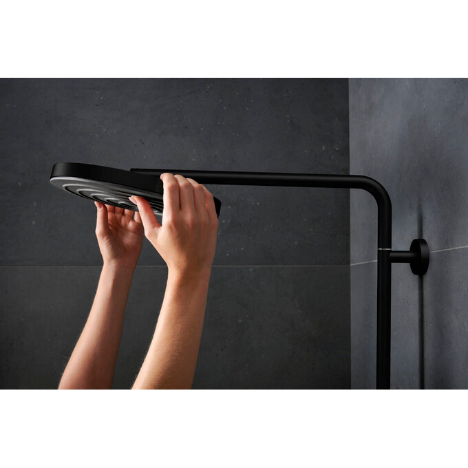 Душевая система с термостатом Hansgrohe Pulsify S Puro Black Matt 24237670 (черная матовая), Цвет производителя: черный матовый, фото 6