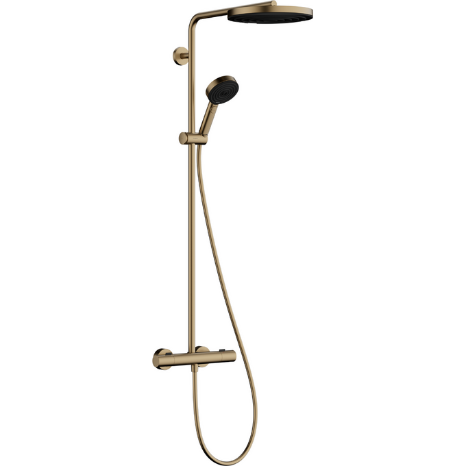 Душевая система с термостатом Hansgrohe Pulsify S Puro Brushed Bronze 24237140 (брашированная бронза), Цвет производителя: брашированная бронза, фото 