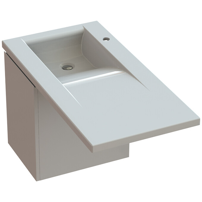 Тумба Snail Міссурі з умивальником Snail Фенікс 1000KMP159LA100 (100 см, біла глянсова, ліва, підвісна), Доступні розміри: 100 x 50 L, фото , изображение 9