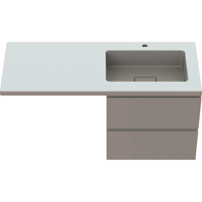 Тумба Snail Барнео з умивальником Snail Аляска 1200KMP167RA100 (120 см, біла глянсова, права, підвісна), Доступні розміри: 120 x 50 R, фото , изображение 10