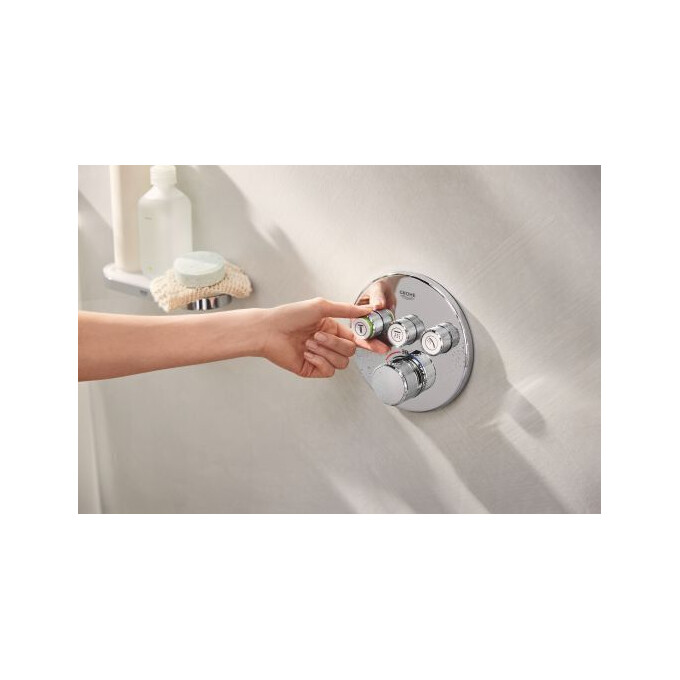 Душова система з термостатом Grohe Grohtherm SmartControl & Rainshower SmartActive 310 34863000 (прихованого монтажу), фото , изображение 3