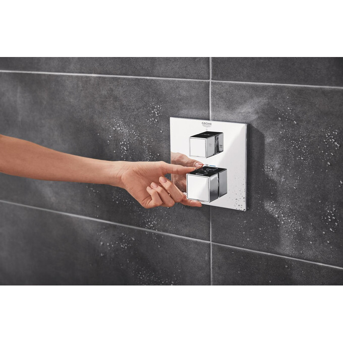 Душова система з термостатом Grohe Grohtherm Cube & Rainshower Mono 310 Cube 34868000 (прихованого монтажу), фото , изображение 6
