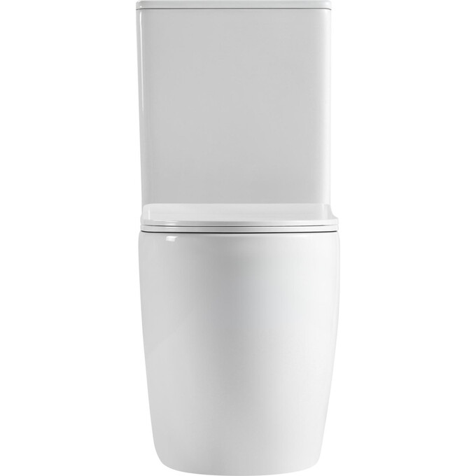 Безободковый унитаз-компакт Qtap Robin New Ultra Quiet QT13226083AW (воронкообразный, с сиденьем), фото 2