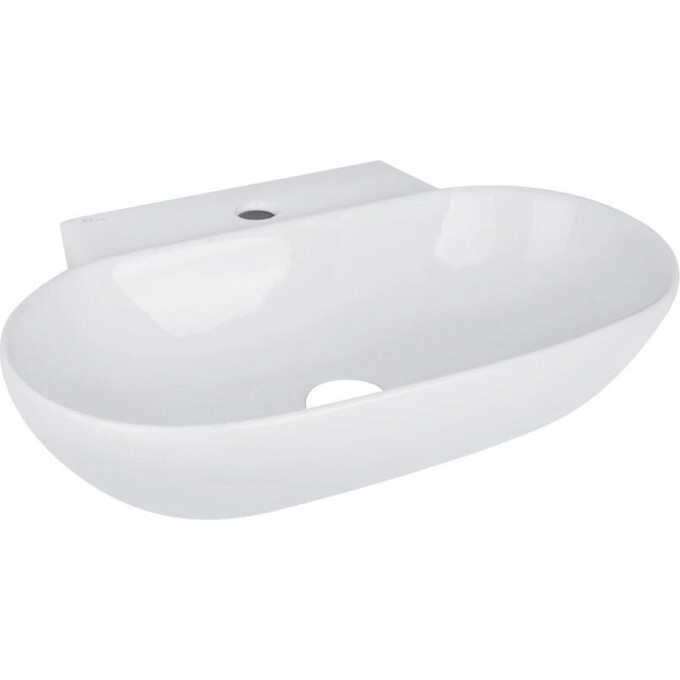 Умивальник Qtap Cardinal White QT0411K177WN47330 (57x40 см, з донним клапаном), фото , изображение 3