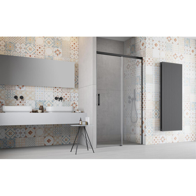 Душевая дверь Radaway Idea DWJ Black 387016-54-01R (120 см, правосторонняя, стекло прозрачное, профиль черный матовый), Доступные размеры: 120, Цвет производителя: черный матовый, Расположение проема (входа): слева, фото 2