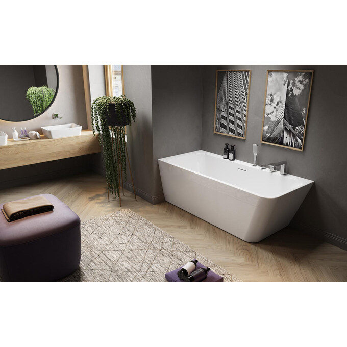 Акриловая ванна Radaway Gloria WA1-54-160x073L (160x73 см, левосторонняя, с ножками и сифоном), Доступные размеры: 160 x 73 L, фото 2