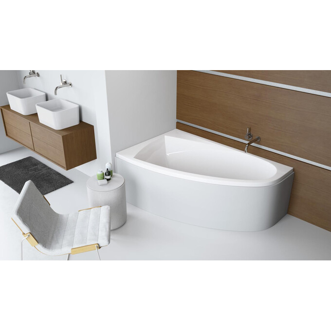 Акриловая ванна Radaway Rineia WA1-31-160x100LS (160x100 см, левосторонняя, с ножками и сифоном), Доступные размеры: 160 x 100 L, фото 2
