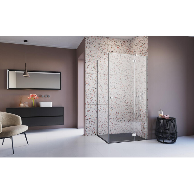 Душевая кабина Radaway Torrenta KDJ Chrome 132240-01-01R (100x90R см, правосторонняя, стекло прозрачное, петли хром), Доступные размеры: 100 x 90 R, фото 2