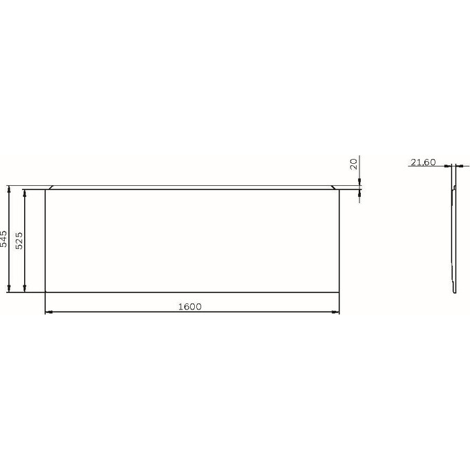 Панель для ванни Am.Pm Spirit, X-Joy W72UA-160-070W-P1 (160 см, фронтальна), фото , изображение 4