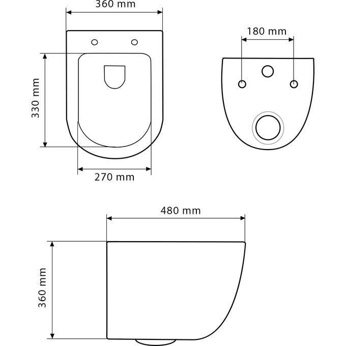 Безободковый подвесной унитаз VBI Vulcano Grey Matt VBI-020410 (серый матовый, с сиденьем), Цвет производителя: серый матовый, фото 8