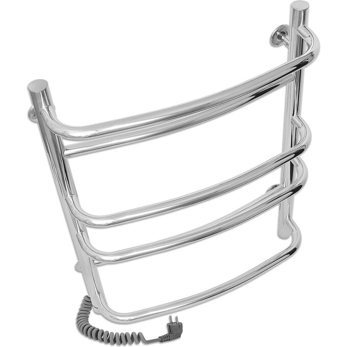 Электрический полотенцесушитель Laris Еврофлеш П6 S3 73207828 (400x700, хром/белый/черный/золото/бронза, левый, сенсорный, с программатором), Подключение полотенцесушителя: левое, фото 4