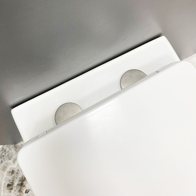 Безободковый подвесной унитаз VBI Lido White VBI-020500 (с сиденьем), фото 5