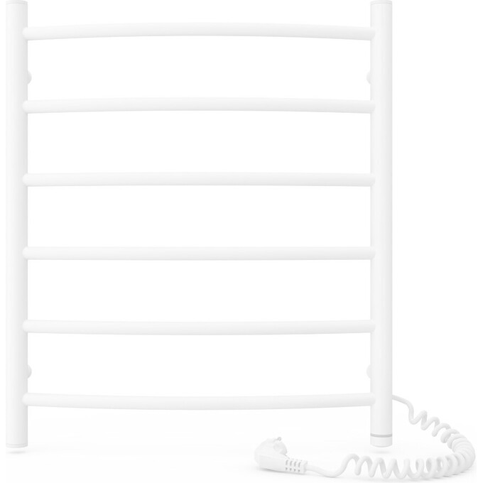 Электрический полотенцесушитель Laris Зебра Классик ЧК6 S3 73207861 (500x600, белый глянцевый, правый, сенсорный, с программатором), Доступные размеры: 500 x 600, Подключение полотенцесушителя: правое, фото 3