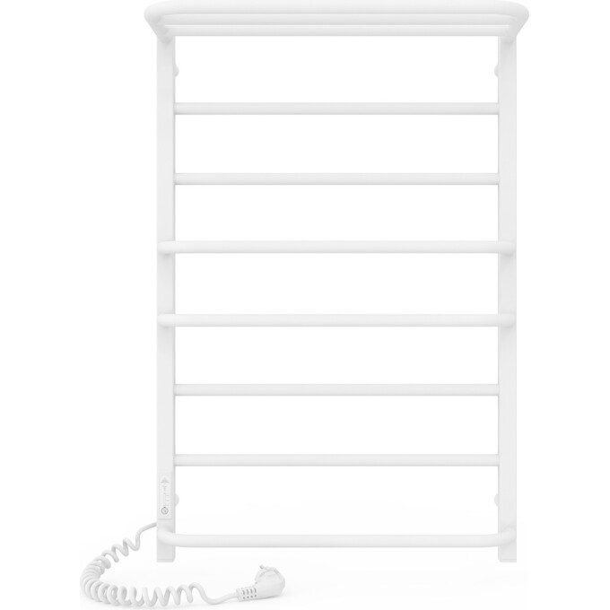Электрический полотенцесушитель Laris Зебра Комфорт ЧК8 R3 73207784 (500x800, белый матовый, левый, с программатором, с полкой), Доступные размеры: 500 x 800, Подключение полотенцесушителя: левое, фото 3