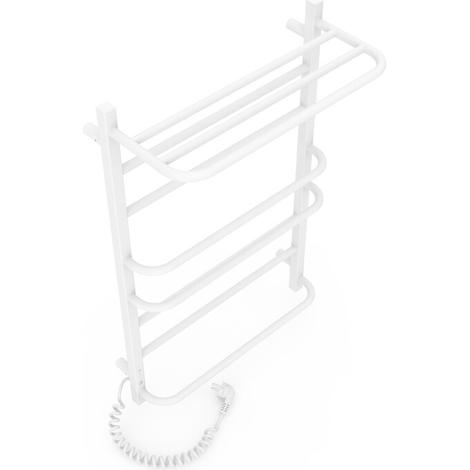 Электрический полотенцесушитель Laris Зебра Комфорт ЧК8 R3 73207784 (500x800, белый матовый, левый, с программатором, с полкой), Доступные размеры: 500 x 800, Подключение полотенцесушителя: левое, фото 4