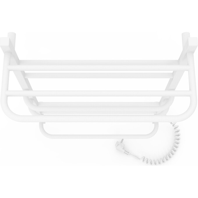 Электрический полотенцесушитель Laris Зебра Комфорт ЧК8 R3 73207785 (500x800, белый матовый, правый, с программатором, с полкой), Доступные размеры: 500 x 800, Подключение полотенцесушителя: правое, фото 5