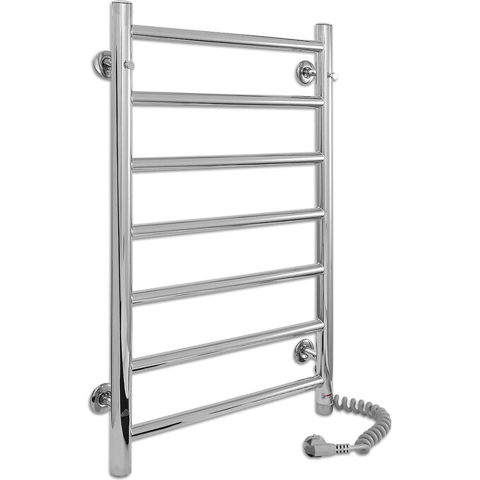 Электрический полотенцесушитель Laris Альфа П7 S3 73207815 (400x700, хром/белый/черный/золото/бронза, правый, сенсорный, с программатором), Доступные размеры: 400 x 700, Подключение полотенцесушителя: правое, фото 