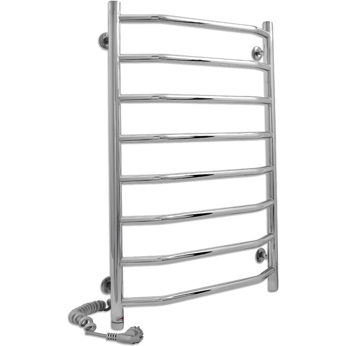 Электрический полотенцесушитель Laris Виктория П8 S3 73207824 (500x800, хром/белый/черный/золото/бронза, левый, сенсорный, с программатором), Доступные размеры: 500 x 800, Подключение полотенцесушителя: левое, фото 