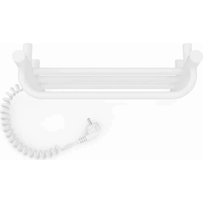 Электрический полотенцесушитель Laris Зебра Прайм ЧК4 S3 73207864 (400x300, белый глянцевый, левый, с программатором), Доступные размеры: 400 x 300, Цвет производителя: белый глянец, Подключение полотенцесушителя: левое, фото 5