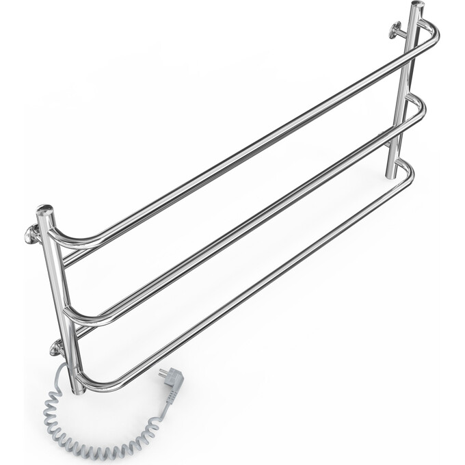 Электрический полотенцесушитель Laris Практик П5 S3 73207830 (1000x500, хром/белый/черный/золото/бронза, левый, сенсорный, с программатором), Подключение полотенцесушителя: левое, фото 3