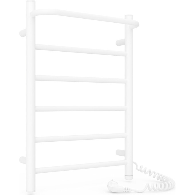 Электрический полотенцесушитель Laris Зебра Прайм ЧК6 S3 73207867 (400x600, белый глянцевый, правый, с программатором), Доступные размеры: 400 x 600, Цвет производителя: белый глянец, Подключение полотенцесушителя: правое, фото 