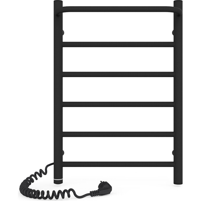 Электрический полотенцесушитель Laris Зебра Прайм ЧК6 S3 73207868 (400x600, черный матовый, левый, с программатором), Доступные размеры: 400 x 600, Цвет производителя: черный матовый, Подключение полотенцесушителя: левое, фото 3