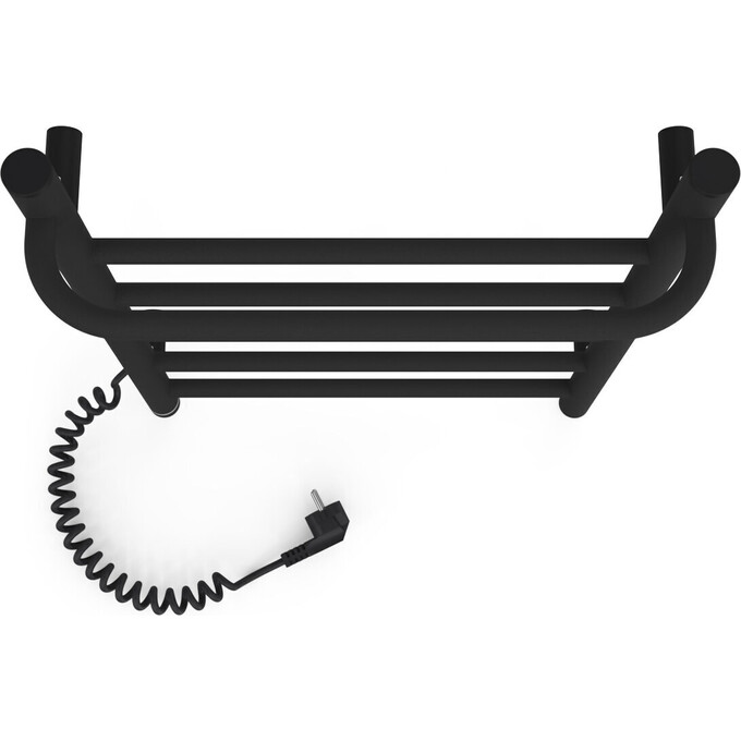 Электрический полотенцесушитель Laris Зебра Прайм ЧК6 S3 73207868 (400x600, черный матовый, левый, с программатором), Доступные размеры: 400 x 600, Цвет производителя: черный матовый, Подключение полотенцесушителя: левое, фото 5