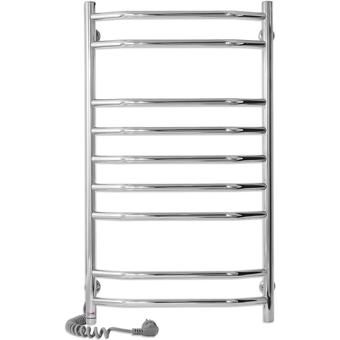 Электрический полотенцесушитель Laris Виктория П9 S3 73207826 (500x900, хром/белый/черный/золото/бронза, левый, сенсорный, с программатором), Доступные размеры: 500 x 900, Подключение полотенцесушителя: левое, фото 2