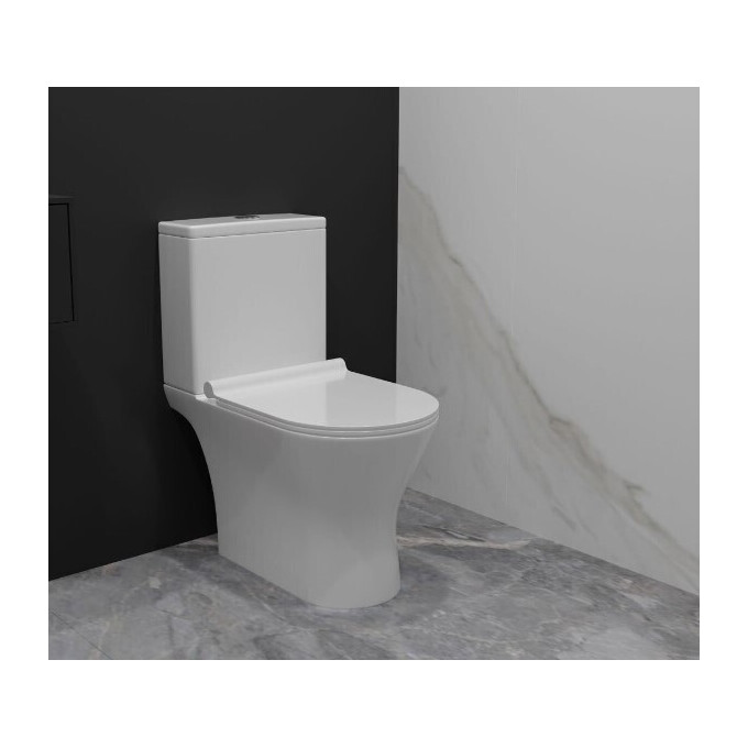 Безободковый унитаз-компакт Koller Pool Edge New 1856550199 (EDPR-0615-RW, с сиденьем), фото 2