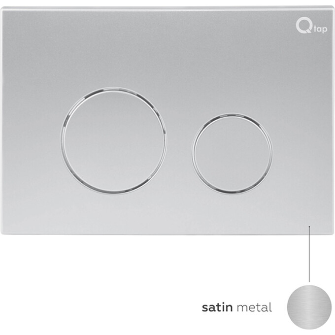 Комплект унитаз с инсталляцией 4 в 1 Qtap QT2533076EUQW46158: подвесной унитаз с сиденьем Gemini QT2533076EUQW + инсталляция Nest ST QT0133M425 + клавиша смыва Nest QT0111M11111SAT + звукоизоляционная прокладка, Цвет производителя: сатин (хром матовый), фото 14