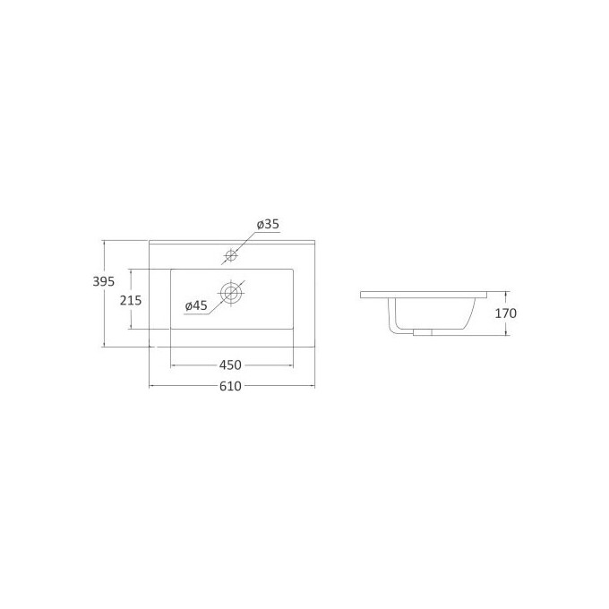 Тумба RJ Atlas с умывальником RJ Jenor RJFU005-11OK (RZJ610, 60 см, дуб, подвесная), Доступные размеры: 60, Цвет производителя: дуб, фото 5