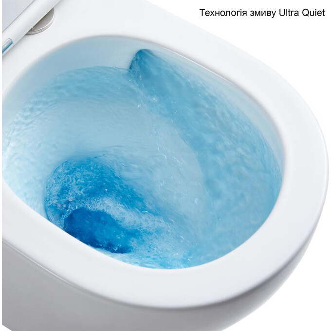 Комплект унитаз с инсталляцией 4 в 1 Qtap QT2433084EUQW46148: подвесной унитаз с сиденьем Taurus QT2433084EUQW + инсталляция Nest ST QT0133M425 + клавиша смыва Nest QT0111M11111SAT + звукоизоляционная прокладка, Цвет производителя: сатин (хром матовый), фото 3