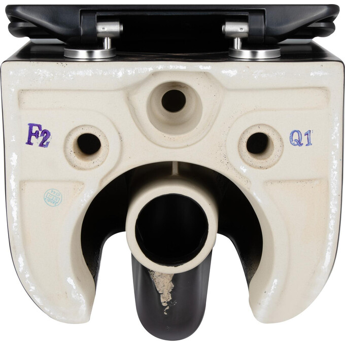 Комплект унитаз с инсталляцией 4 в 1 Qtap QT2433084EUQMB46184: подвесной унитаз с сиденьем Taurus QT2433084EUQMB + инсталляция Nest ST QT0133M425 + клавиша смыва Nest QT0111M11112CRM + звукоизоляционная прокладка, Цвет производителя: хром, фото 6