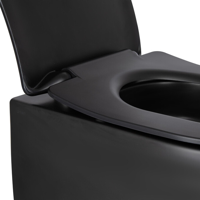 Комплект унитаз с инсталляцией 4 в 1 Qtap QT2433084EUQMB46184: подвесной унитаз с сиденьем Taurus QT2433084EUQMB + инсталляция Nest ST QT0133M425 + клавиша смыва Nest QT0111M11112CRM + звукоизоляционная прокладка, Цвет производителя: хром, фото 7