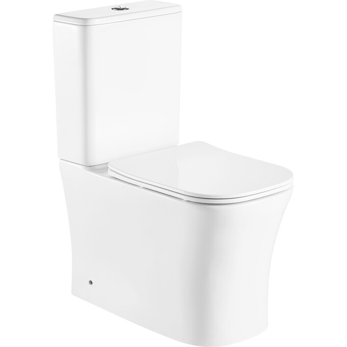 Безободковый унитаз-компакт Imprese Karlov Rimless c06207603 (с сиденьем), фото 