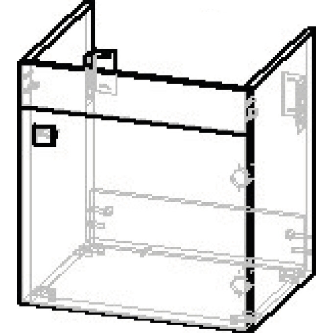 Тумба RJ Atlas с умывальником RJ Jenor RJFU005-10OK (RZJ510, 50 см, дуб, подвесная), Доступные размеры: 50, Цвет производителя: дуб, фото 4