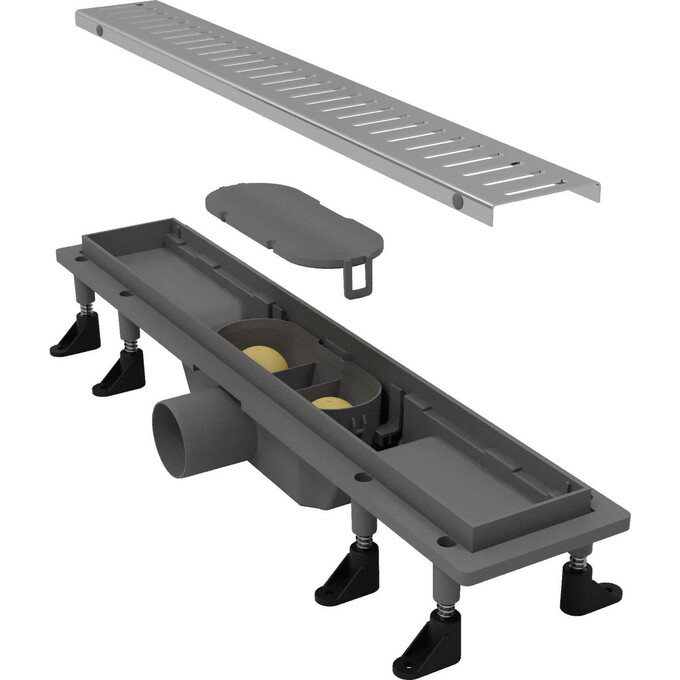 Линейный трап Koller Pool Aqua AQL0500 (50 см, с решеткой Line), Цвет производителя: хром, Доступные размеры: 50, фото 5