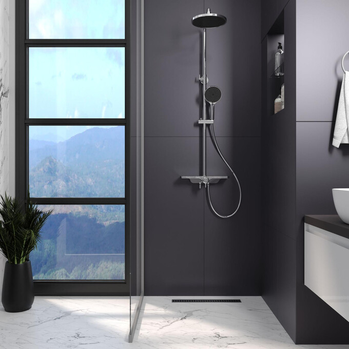 Линейный трап Koller Pool Aqua AQL0500 (50 см, с решеткой Line), Цвет производителя: хром, Доступные размеры: 50, фото 3