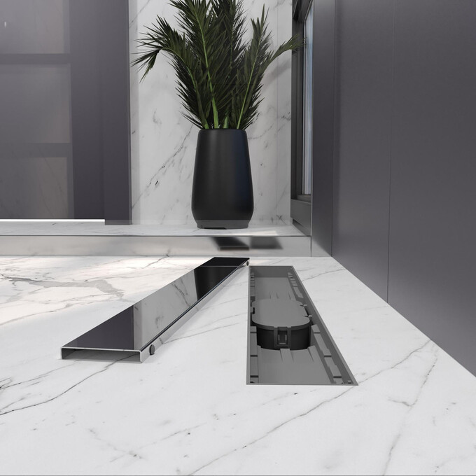 Линейный трап Koller Pool Aqua AQG0600 (60 см, с решеткой Grace), Доступные размеры: 60, фото 4