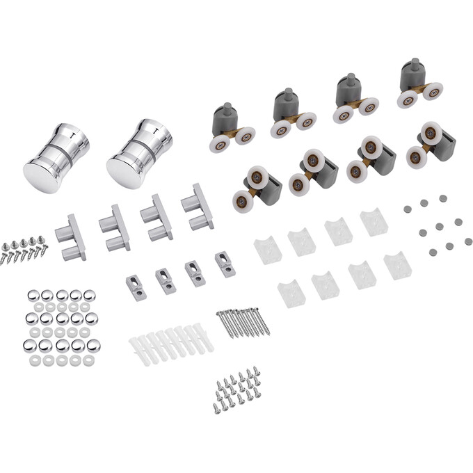 Душевой бокс Kroner KRP Enzo EnzoWDCTF9090 (WD.C.T.F. 90x90 см, стекло матовое, профиль сатин, с поддоном), Цвет производителя: матовое рифленое стекло, фото 18