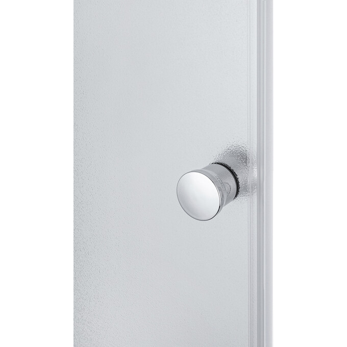 Душевой бокс Kroner KRP Enzo EnzoWDCTF9090 (WD.C.T.F. 90x90 см, стекло матовое, профиль сатин, с поддоном), Цвет производителя: матовое рифленое стекло, фото 5