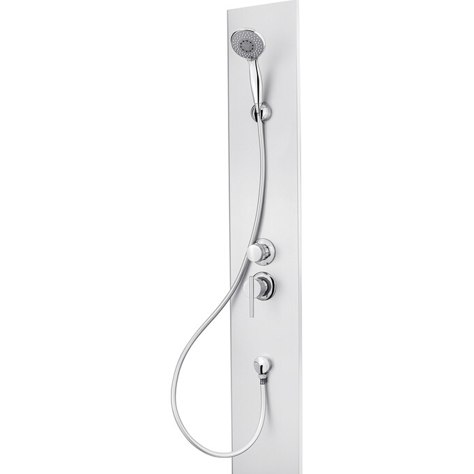 Душевой бокс Kroner KRP Enzo EnzoSDCFG9090 (SD.C.F.G. 90x90 см, стекло тонированное, профиль сатин, с поддоном), Цвет производителя: тонированное стекло, фото 10