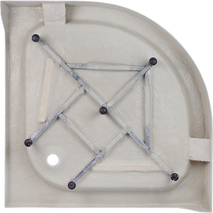 Душевой бокс Kroner KRP Enzo EnzoSDCFG9090 (SD.C.F.G. 90x90 см, стекло тонированное, профиль сатин, с поддоном), Цвет производителя: тонированное стекло, фото 4