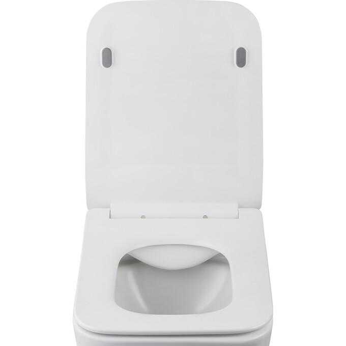 Безободковый подвесной унитаз Kroner Eifel WHI523629 (KE523629WHIR, с сиденьем), фото 4