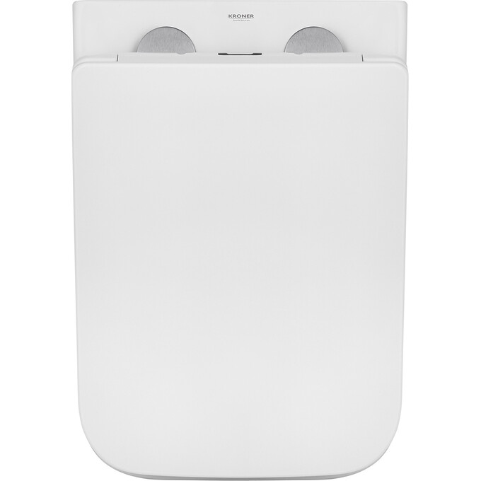 Безободковый подвесной унитаз Kroner Eifel WHI523629 (KE523629WHIR, с сиденьем), фото 7