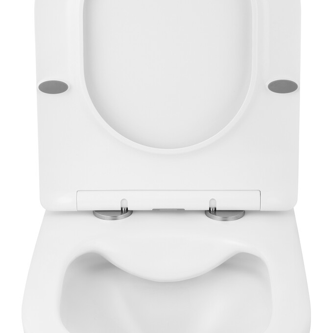 Безобідковий підвісний унітаз Kroner Harz WHI523632 (KH523632WHIR, з сидінням), фото , изображение 4